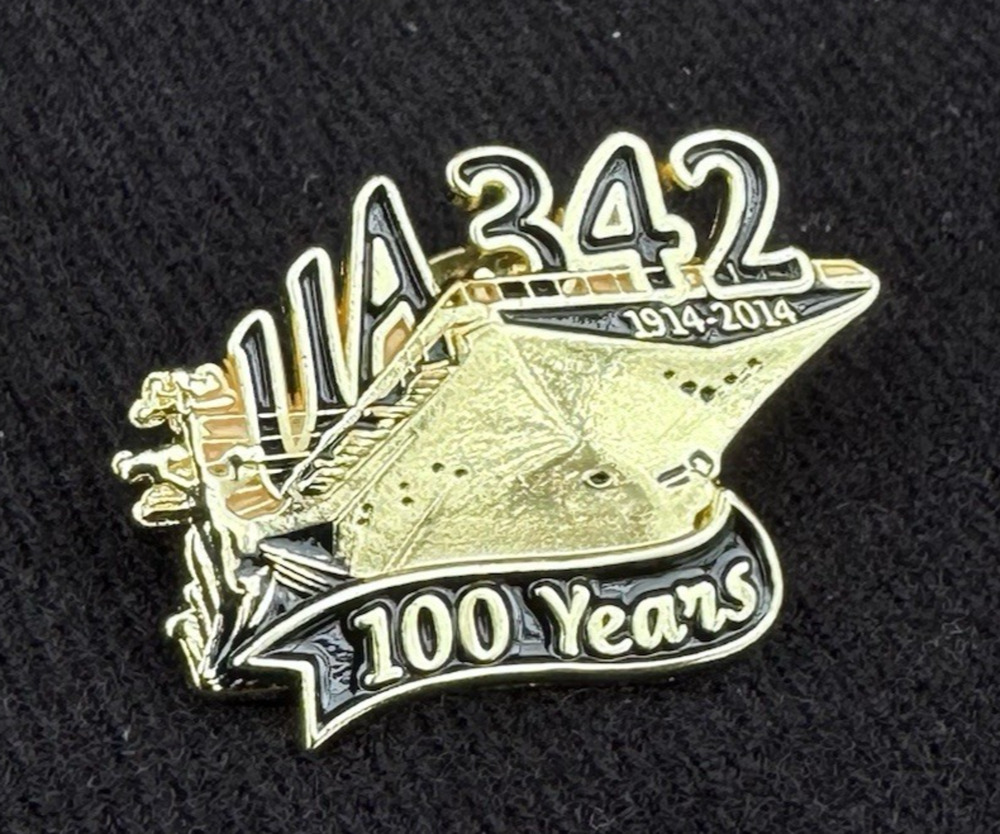 100 Years UA Local 342 Pin Oakland California Plumbers Pipefitters Steamfitters